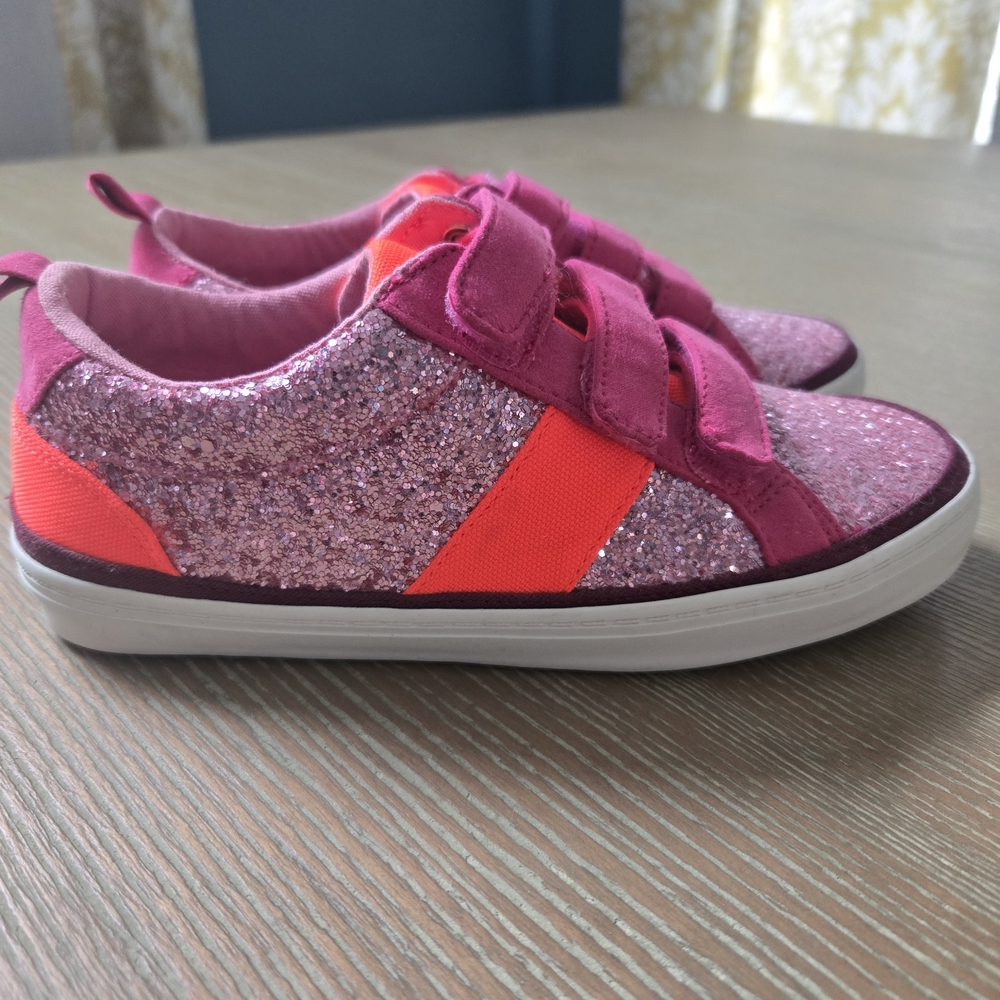 GAP Pink and Red Kids Sneakers Size 3